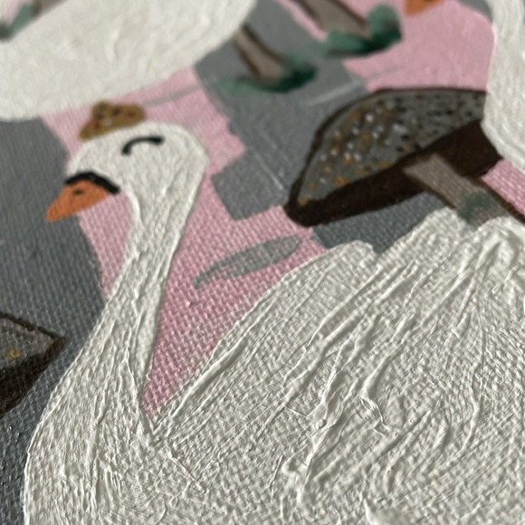 Swan Princess Canvas Painting - Picture 4 of 4